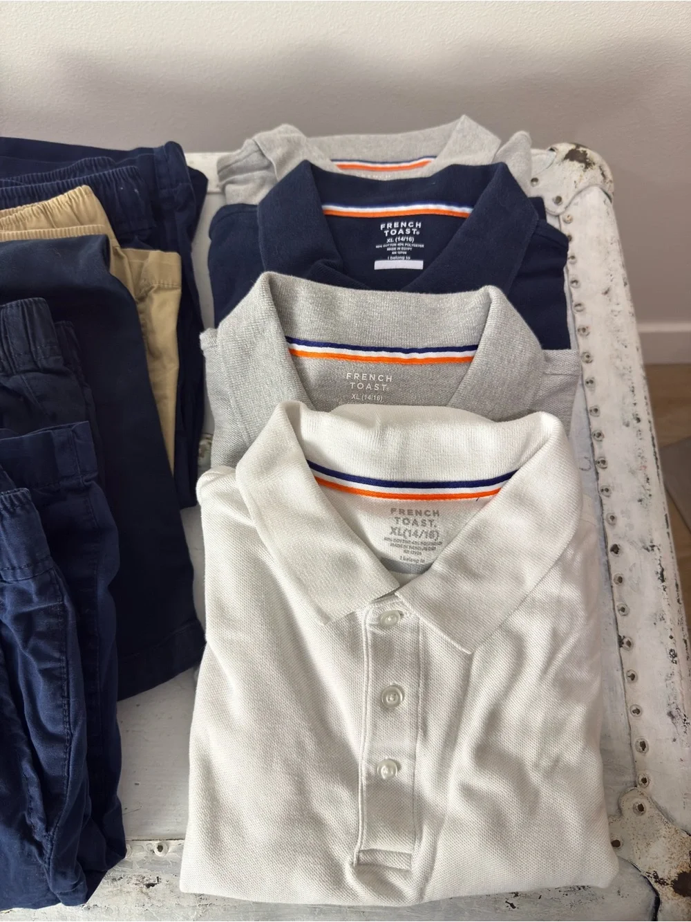 Boy’s School Uniform Bundle Size 14/16 XL French Toast/ Children’s Place Navy